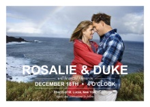 Modern Typography Photo Wedding Invite