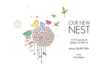 Colorful New Nest Moving Announcement