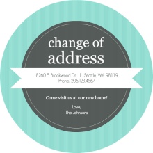 Blue and Gray Stripe Moving Announcement