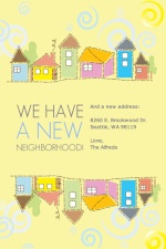 Sunny Day in the Neighborhood Moving Announcement