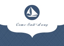 Come Sail Away Sailing Party Invite