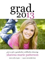 Simply Stated Graduation Party Invitation