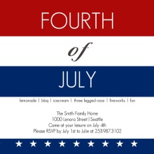Fourth of July Modern Flag