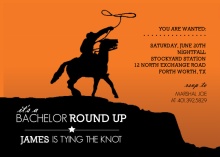 Wild West Bachelor Party Invitation