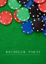 Poker Chips Bachelor Party Invitation