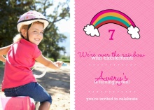 Rainbow Bright Birthday Party Invitation