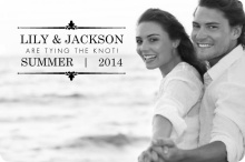 Black Floral Frame Engagement Announcement