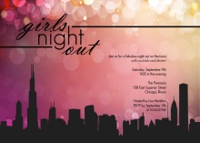 Girls In The City Girls Night Invitation