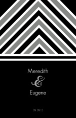 Modern Stripe  Wedding Program