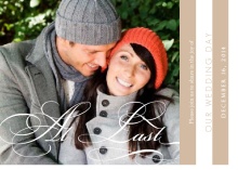 Sweet Brown Elegance Booklet Wedding Invite