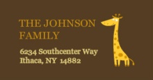 Safari Animals  address labels