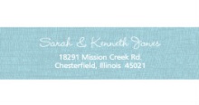 OH BOY! Blue Onesie  Address Label