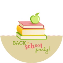 School Books Back to School Party Invitation