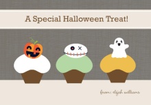 Spooky Cupcakes Halloween Card