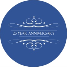Elegant Blue Wedding Anniversary Invitation