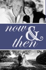 Now and Then Photo  40th Anniversary Party Invitation