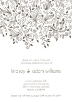 Elegant and Simple Anniversary Invite