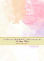 Watercolor Diwali Greeting Card