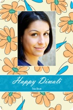 Falling Daisies Festive Diwali Card