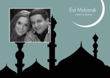 Mosque Backdrop Photo Eid Card