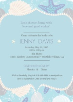 Beach Shell  Bridal Shower Invitation