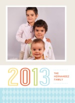 Bright Colorful New Year Card