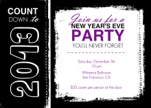 New Year's Eve Countdown Party Invitation
