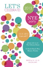 Big Confetti New Years Party Invite