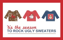 Ugly Sweater Trio Holiday Party Invitation