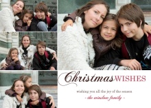 Merry Christmas Wishes Photo Card