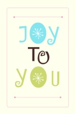Festive JOY Holiday Card