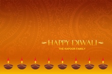 Festive Lights Diwali Greeting Card