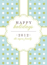 Happy Holidays Gift Wrap Holiday Greeting Card