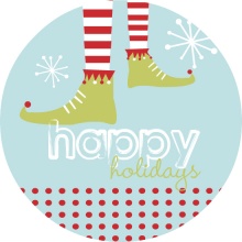Elf Feet Holiday Card