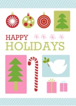 Colorful Holiday Collage Holiday Card