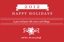 Traditional Red Holiday Card