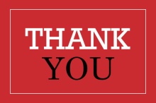 Love and Joy  Thank You Card