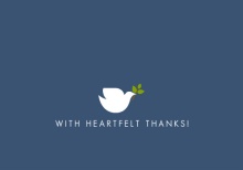 Simple Elegant Dove  Thank You Card