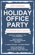 Frosted Business Holiday Party Invitation