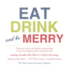Be Merry Business Holiday Party Invites
