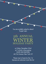 Holiday Lights Corporate Party Invitation