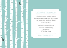 Birch Trees Business Holiday Party Invitation