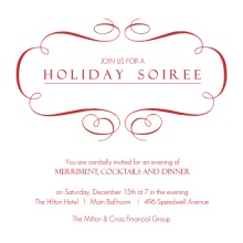 Business Soiree Holiday Party Invitation