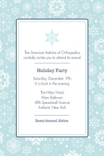 Snowflakes Business Holiday Party Invite