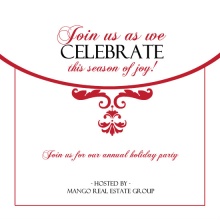 Elegant Corporate Holiday Party Invites