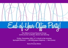 Modern Purple Business Holiday Party Invitation