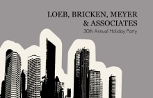 City Skyline Business Holiday Party Invite