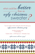Xmas Sweater Business Holiday Party Invites