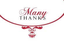 Elegant Filigree  Thank You Card