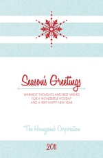 Simple Snowflake Business Holiday Card